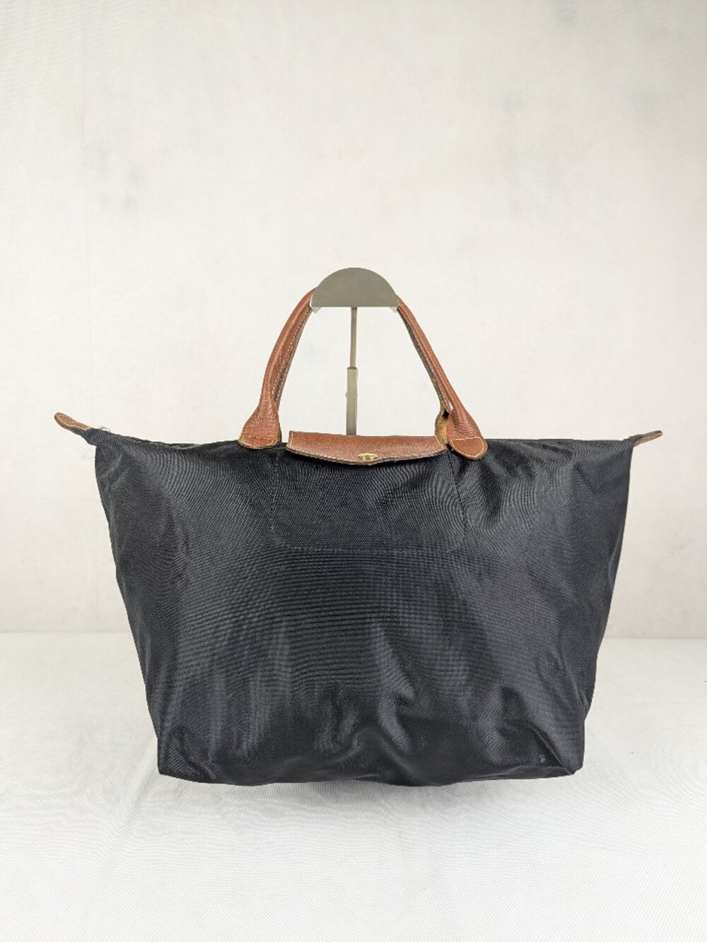 Pre-Owned Longchamp Le Pliage Black Nylon Tote Bag | Everyday Travel Bag